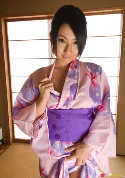 Megumi Haruka in All Gravure set Kimono Queen