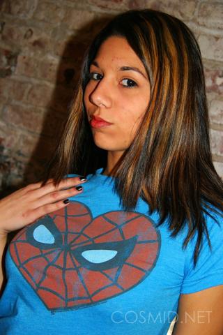 Brittani in Cosmid set Spider Girl To The Rescue