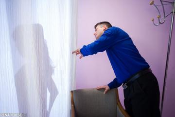 Holly West  in Penthouse set The Fitting Room