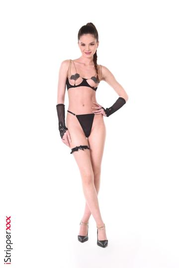 Ave Deva in Istripper set Glitter Hearts