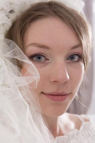 Amber S in We Are Hairy set Amber S strips naked in her wedding dress