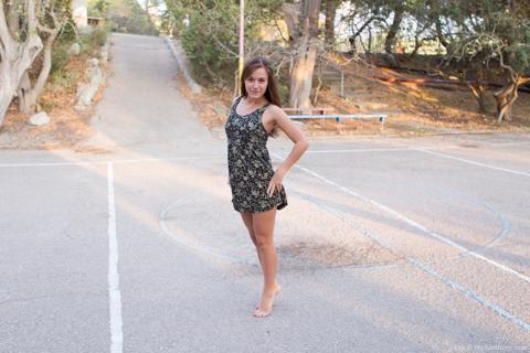 Era in We Are Hairy set Era taking off her dress showing her hairy pussy