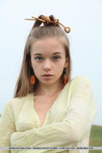 Milena D in Metart set Tribale