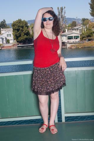 Tamar in We Are Hairy set Cute Tamar shows her hairy pussy