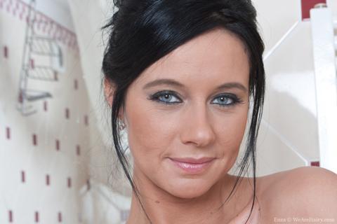 Enza in We Are Hairy set Enza gets sudsy