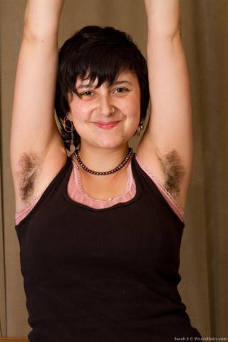 Sarah S in We Are Hairy set Hairy Sarah S takes off her jeans