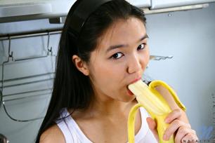 Natalya in Nubiles set Kitchen cream