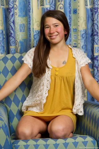 Fin in We Are Hairy set Sexy Fin gapes her furry pussy