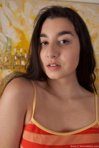 Wara in We Are Hairy set Wara works her thick hairy twat