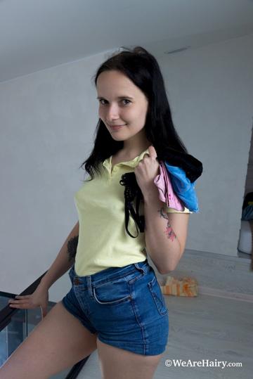 Loli Pop in We Are Hairy set hot sex on her couch