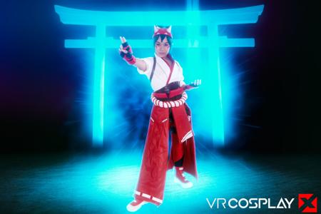 Kimmy Kim in VR Cosplay X set Overwatch 2 Kiriko