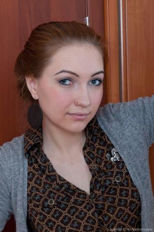 Sabrina in We Are Hairy set Sabrina the business woman and her sexy dance