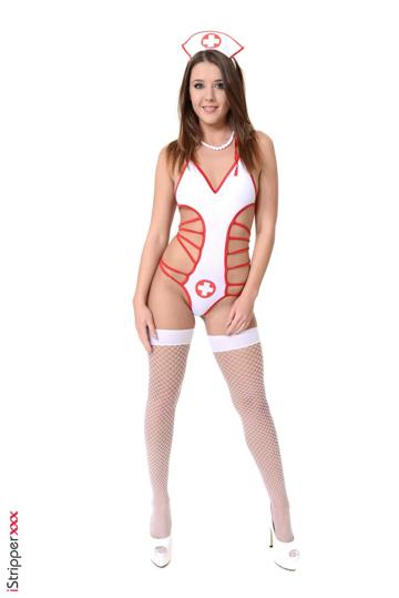 Sybil in Istripper set The Sweet Nurse