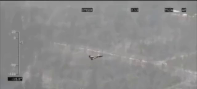 The crew of the Mi-8 destroys the kamikaze drone "Shahed-136" with fire from the onboard cannon